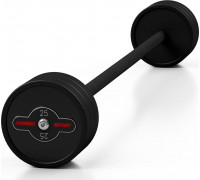 Marbo Sport Barbell prosta Steel Rubber Barbell 25kg Black
