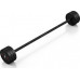 Marbo Sport Barbell prosta Steel Rubber Barbell 25kg Black