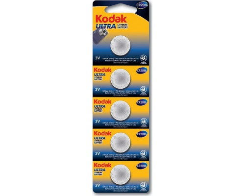 Kodak BATERIA GUZIKOWA KODAK CR2016 MAX LITHIUM ULTRA 5pcs blister