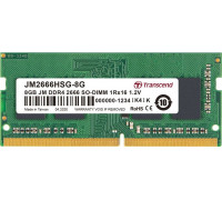 Transcend JetRam, SODIMM, DDR4, 8 GB, 2666 MHz, CL19 (JM2666HSG-8G)
