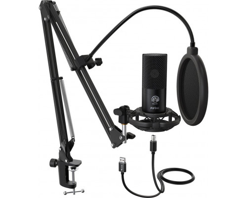 Fifine Zestaw mikrofonowy pop, filtr, statyw T669 USB