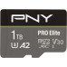 SD  PNY PRO Elite MicroSDXC 1 TB Class 10 UHS-I/U3 A2 V30 (P-SDU1TBV32100PRO-GE)