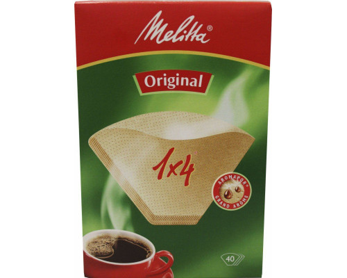 Melitta Filtry 1X4/40 Braun, 40 szt. (1X4/40)