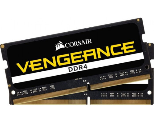 Corsair Vengeance, SODIMM, DDR4, 64 GB, 2933 MHz, CL19 (CMSX64GX4M2A2933C19)