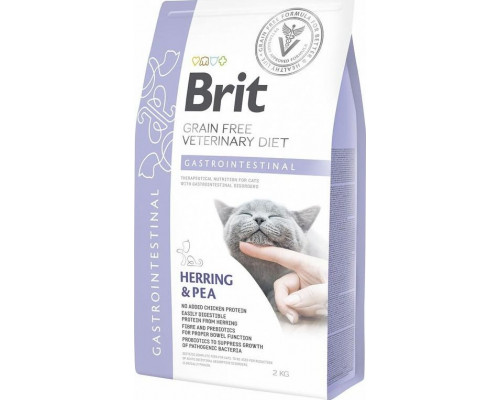 Brit Grain-free Veterinary Diet Gastrointestinal - sucha karma dla kotów z problemami przewodu pokarmowego 2 kg