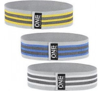 One Fitness Hip Band HB001 Set dažādu pretestības līmeņu komplekts daudzkrāsains 3 gab.