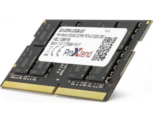 ProXtend SODIMM, DDR4, 32 GB, 2666 MHz, CL19 (SD-DDR4-32GB-007)
