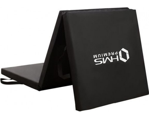 HMS matracis vingrošanas 3-daļīgs MGS02 180 cm x 60 cm x 5 cm black