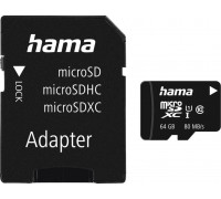 SD  Hama MicroSDXC 64 GB Class 10 UHS-I/U1  (001241400000)