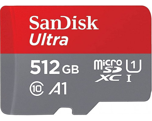 SD  SanDisk Ultra MicroSDXC 512 GB Class 10 UHS-I/U1 A1 (SDSQUNR-512G-GN6TA)