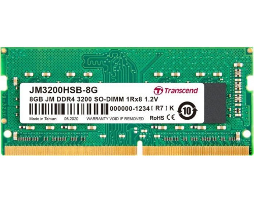 Transcend JetRam, SODIMM, DDR4, 16 GB, 3200 MHz, CL22 (JM3200HSB-16G)