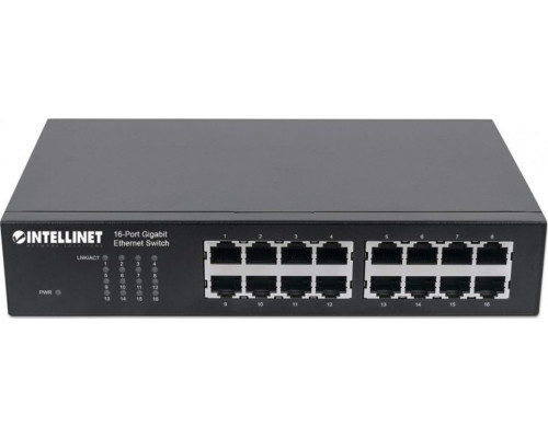 Switch Intellinet Network Solutions GIGA 16x 10/100/1000 RJ45 (561068)