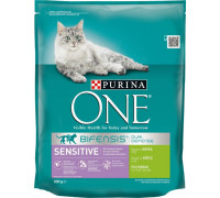 Purina One sensitive Food dla kotów bogata w turkeya and rice 800g