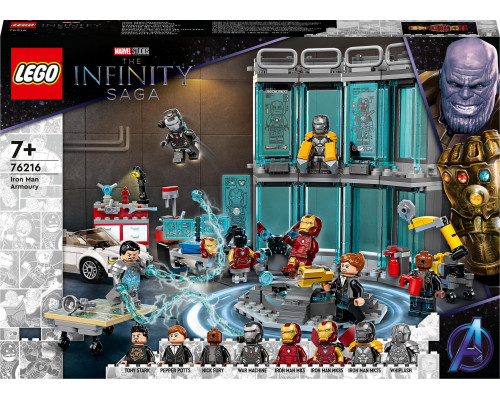 LEGO Marvel Zbrojownia Iron Mana (76216)