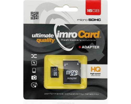 SD  Imro MicroSDHC 16 GB Class 10 UHS-I/U1  (KOM000822)