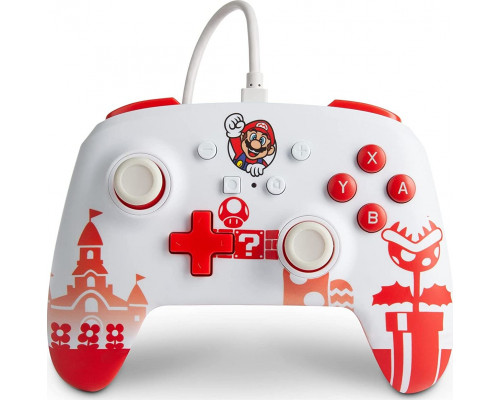 Pad PowerA wire Mario Red & White (1519186-01)