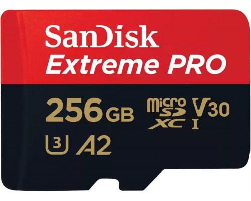 SD  SanDisk Extreme PRO MicroSDXC 256 GB Class 10 UHS-I/U3 A2 V30 (SDSQXCD-256G-GN6MA)