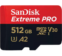SD  SanDisk Extreme PRO MicroSDXC 512 GB Class 10 UHS-I/U3 A2 V30 (SDSQXCD-512G-GN6MA)