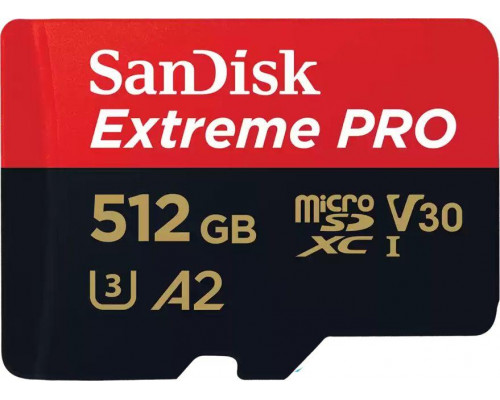 SD  SanDisk Extreme PRO MicroSDXC 512 GB Class 10 UHS-I/U3 A2 V30 (SDSQXCD-512G-GN6MA)