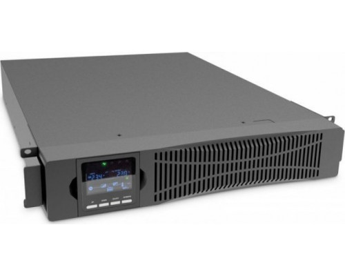 UPS Digitus Online Rack 19" LCD, 3000VA/3000W, 6x12V/9Ah, 8xC13, 1xC19, USB, RS232, RJ45