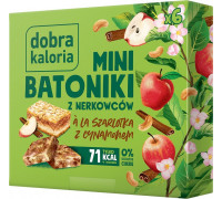Dobra Kaloria Mini batoniņi ābolu kūka ar kanēli 102g - NOŠIPĒJAM 24 STUNDU LAIKĀ!