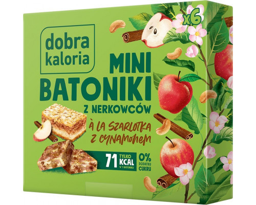 Dobra Kaloria Mini batoniņi ābolu kūka ar kanēli 102g - NOŠIPĒJAM 24 STUNDU LAIKĀ!