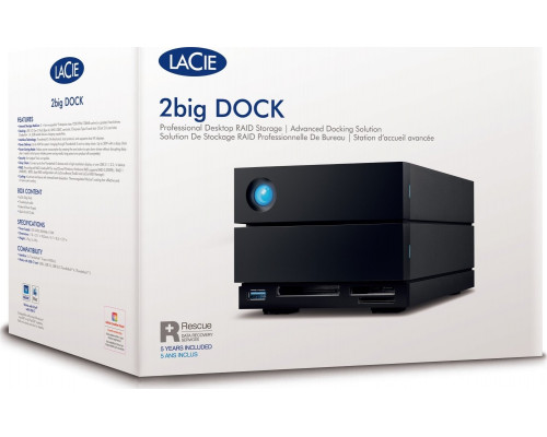 HDD LaCie 2big Dock 20TB Black (STLG20000400)