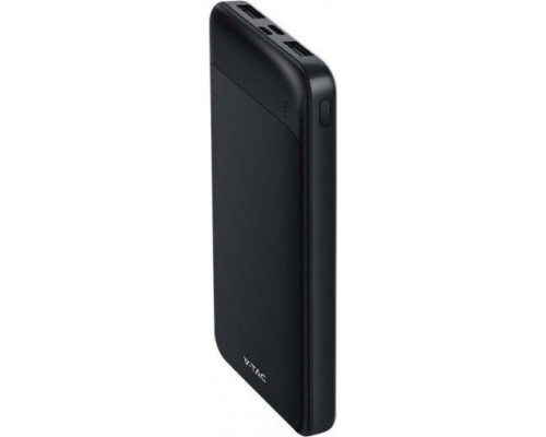 V-TAC Power Bank 10000mAh Black 2xUSB Type C 22,5W VT-10005