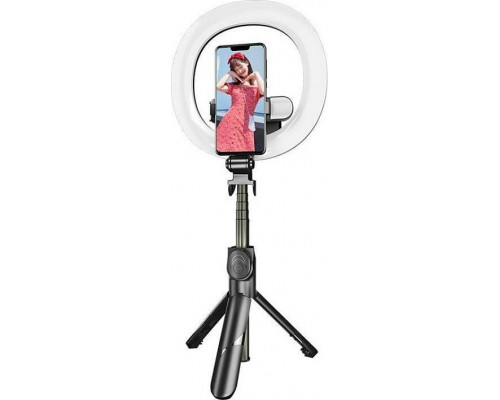 Selfie nūjiņa Puluz Selfie nūjiņa/statīvs Puluz ar dubultu LED apgaismojumu