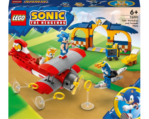 LEGO Sonic the Hedgehog Sonic Tails z warsztatem i samolot Tornado (76991)