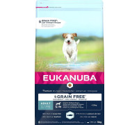 Eukanuba EUKANUBA PIES DOROSŁY MAŁA I ŚREDNIA RASA BEZ ZBÓŻ RYBA OCEANICZNA 3KG