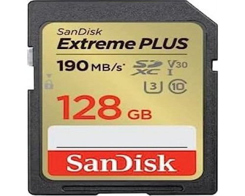SD  SanDisk Extreme Plus SDXC 128 GB Class 10 UHS-I/U3 V30 (SDSDXWA-128G-GNCIN)