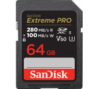 SD  SanDisk Extreme PRO SDXC 64 GB Class 10 UHS-II/U3 V60 (SDSDXEP-064G-GN4IN)