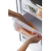 Candy Candy CCG1L314ES Refrigerator, E, Free standing, Combi, Height 144 cm, Fridge net 109 L, Freezer net 48 L, Silver Candy