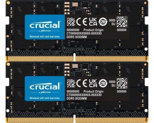 Crucial Crucial DDR5-5600 Kit 64GB 2x32GB SODIMM CL46 (16Gbit)