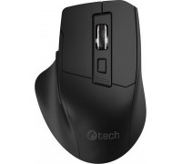 C-Tech C-TECH myš Ergo WLM-05, bezdrátová, 1600DPI, 6 tlačítek, USB nano receiver, černá