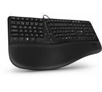 Connect IT CONNECT IT Klávesnice FOR HEALTH ERGO drátová ergonomická klávesnice, CZ + SK, černá