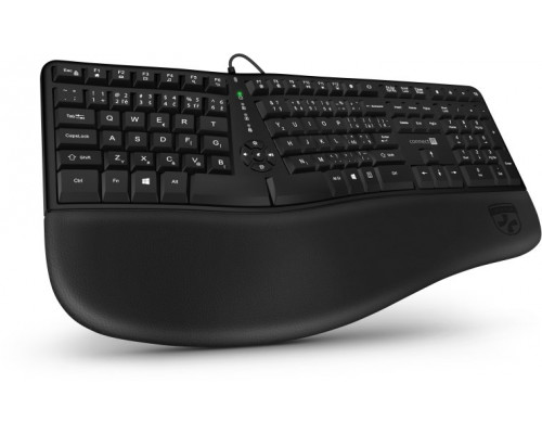 Connect IT CONNECT IT Klávesnice FOR HEALTH ERGO drátová ergonomická klávesnice, CZ + SK, černá