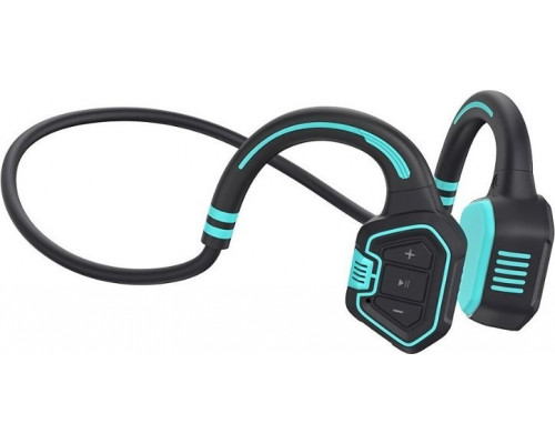 Evolveo EVOLVEO bezdrátová sluchátka BoneSwim MP3 16GB, na lícní kosti, modrá