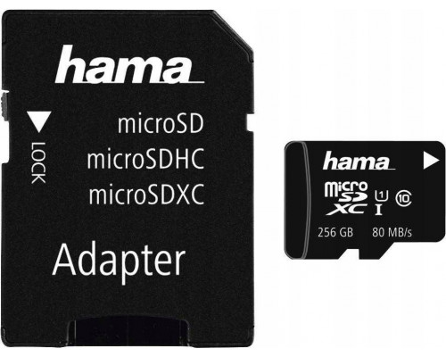 SD  Hama C10 SDXC 256 GB Class 10 UHS-I  (001241710000)