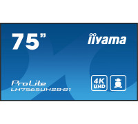 iiyama iiyama ProLite Płaski panel Digital Signage 190,5 cm (75") LCD Wi-Fi 500 cd/m 4K Ultra HD Czarny Procesor wbudowany Android 11 24/7