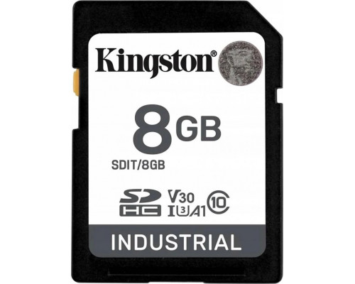 SD  Kingston Industrial SDHC 8 GB Class 10 UHS-I V30 (SDIT/8GB)