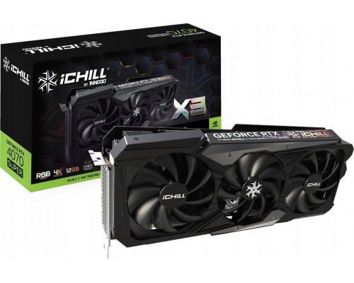 *RTX4070Super Inno3D GeForce RTX 4070 SUPER iChill X3 12GB GDDR6X (C407S3-126XX-186148H)