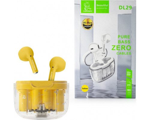 Vega  BLUETOOTH DENMEN EARBUDS ŻÓŁTE DL29 TWS>