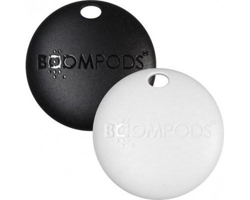 Boompods Boompods Boomtag 2 Pack schwarz weiß