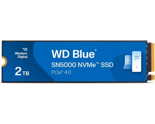 SSD 2TB SSD WD Blue SN5000 2TB M.2 2280 PCI-E x4 Gen4 NVMe (WDS200T4B0E)