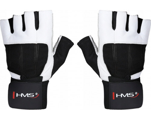 HMS RST04 WHITE-BLACK ROZM. XL RĘKAWICE NA SIŁOWNIĘ HMS