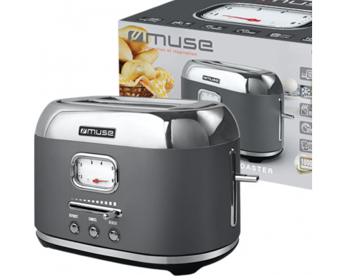 Muse Muse Power 1000 W | Number of slots 2 | Housing material Stainless Steel