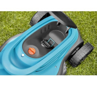 Gardena GARDENA Cordless Lawnmower PowerMax 30/18V P4A solo, 18V (black/turquoise, without battery and charger, POWER FOR ALL ALLIANCE)