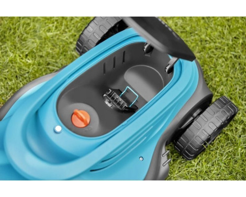 Gardena GARDENA Cordless Lawnmower PowerMax 30/18V P4A solo, 18V (black/turquoise, without battery and charger, POWER FOR ALL ALLIANCE)